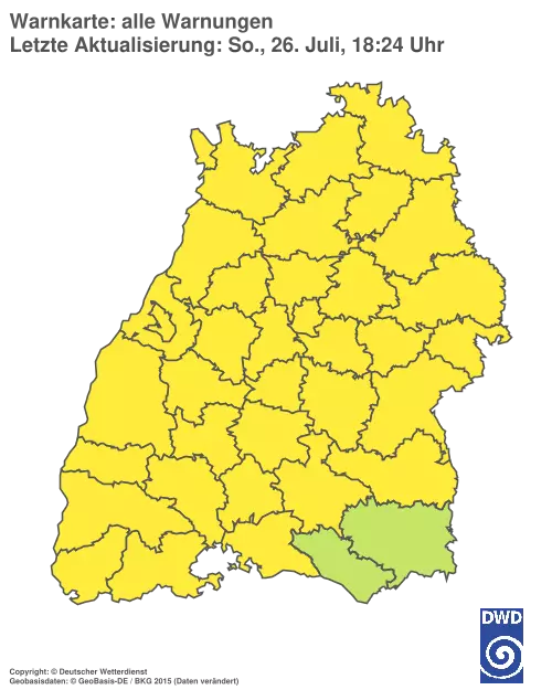 Aktuelle Wetterwarnungen für %region%